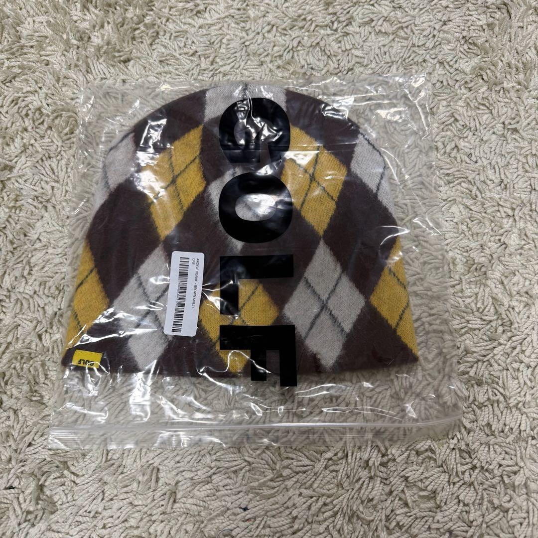 GOLF アーガイル柄 ニット帽