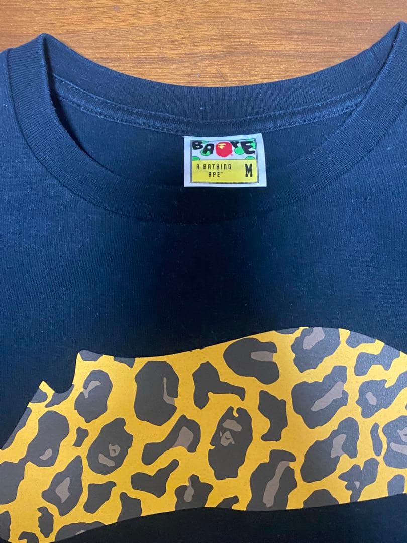 A BATHING APE レオパード柄 Tシャツ