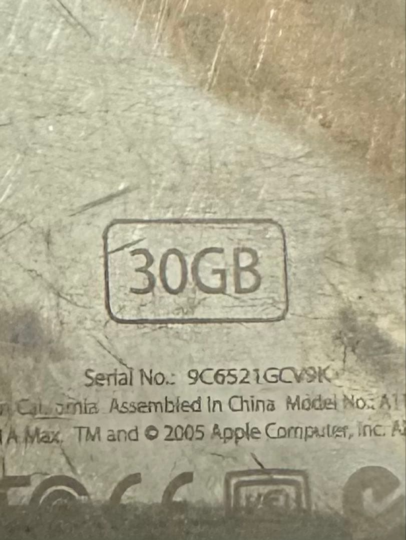 必ず説明文確認ください iPod Classic 第5世代 30GB A1136