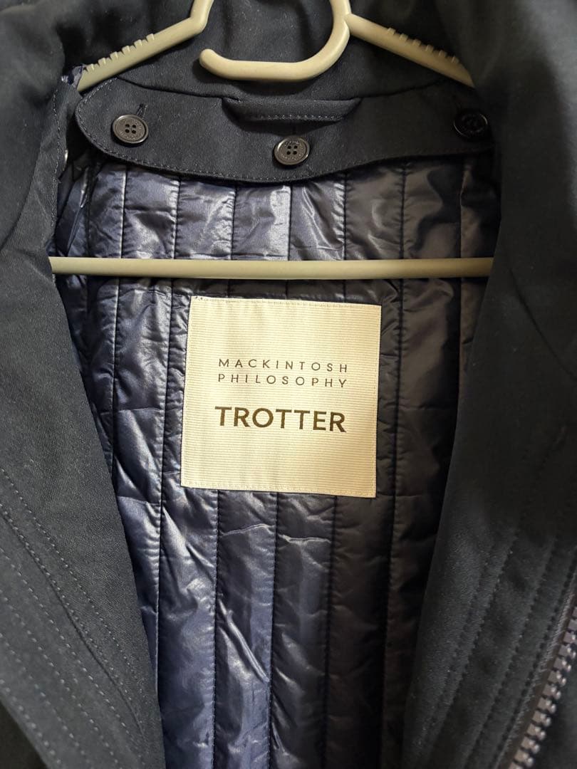 マッキントッシュフィロソフィー TROTTER中綿モッズコートネイビーサイズ40
