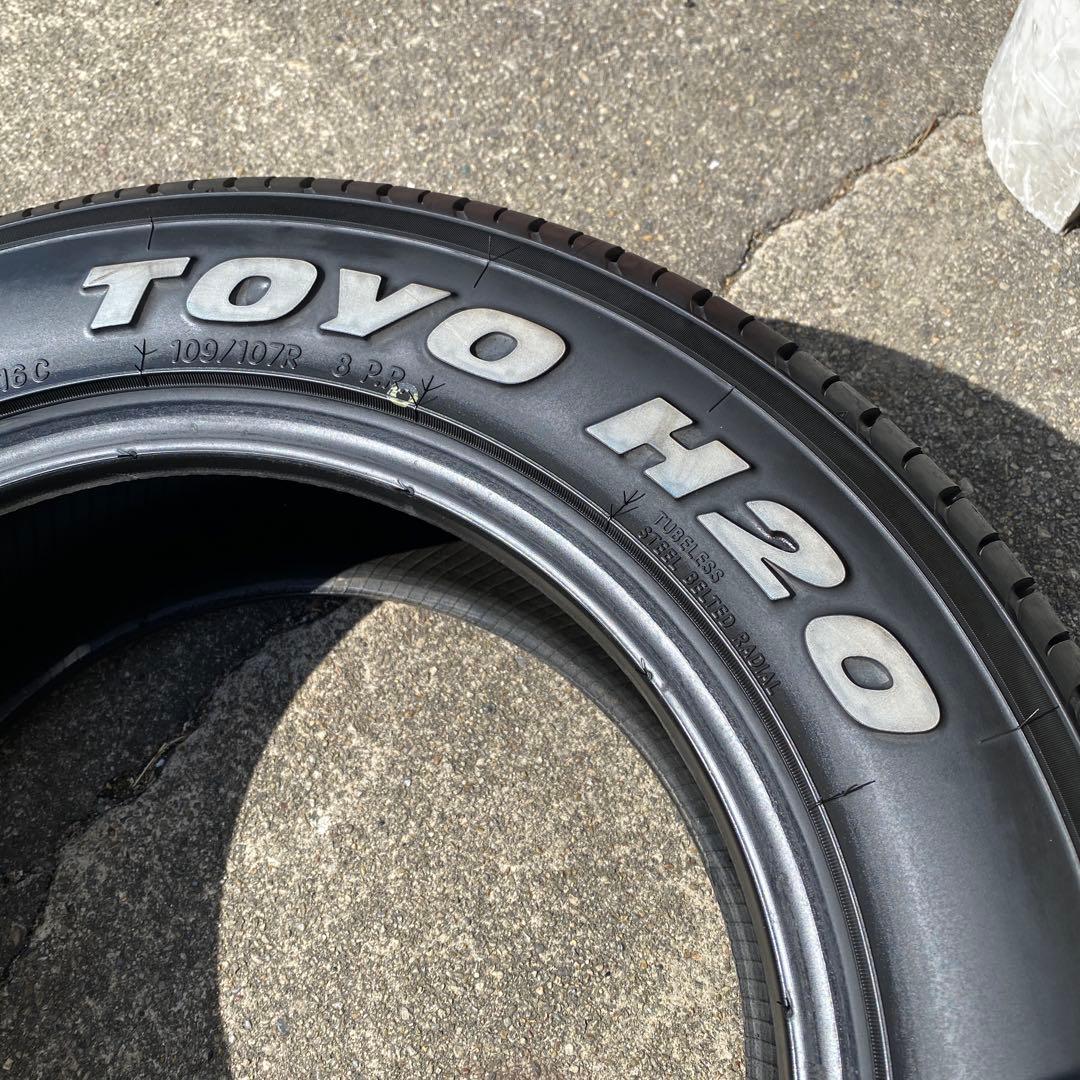 ◇中古溝有りホワイトレター215/65R16LT 1本　ハイエース、キャラバン