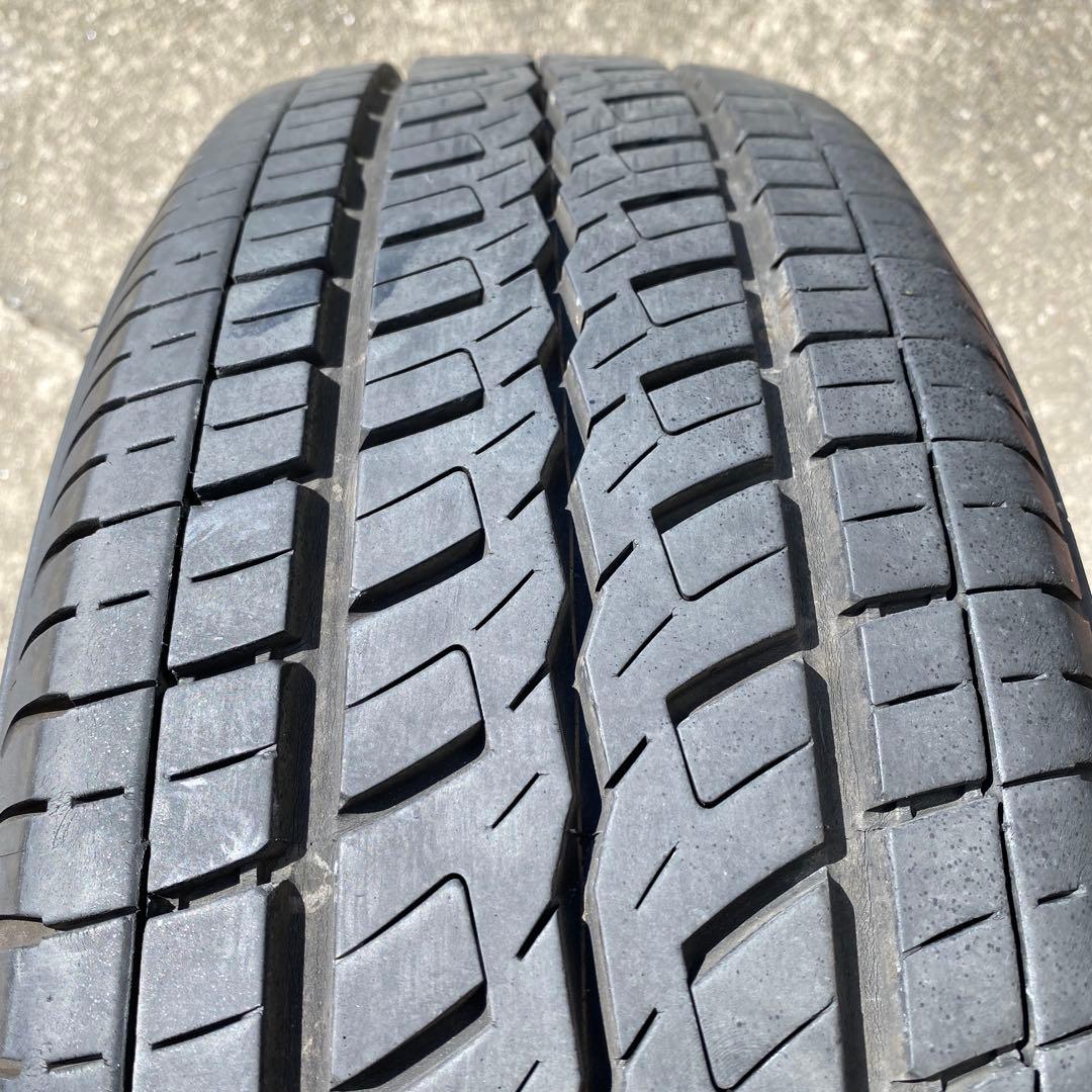 ◇中古溝有りホワイトレター215/65R16LT 1本　ハイエース、キャラバン