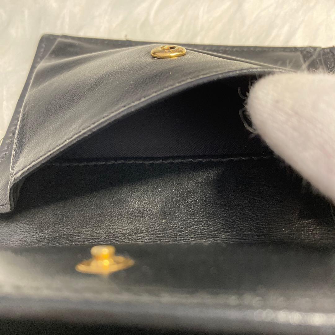 【美品】FENDI フェンディ エフイズ 二つ折り財布 黒