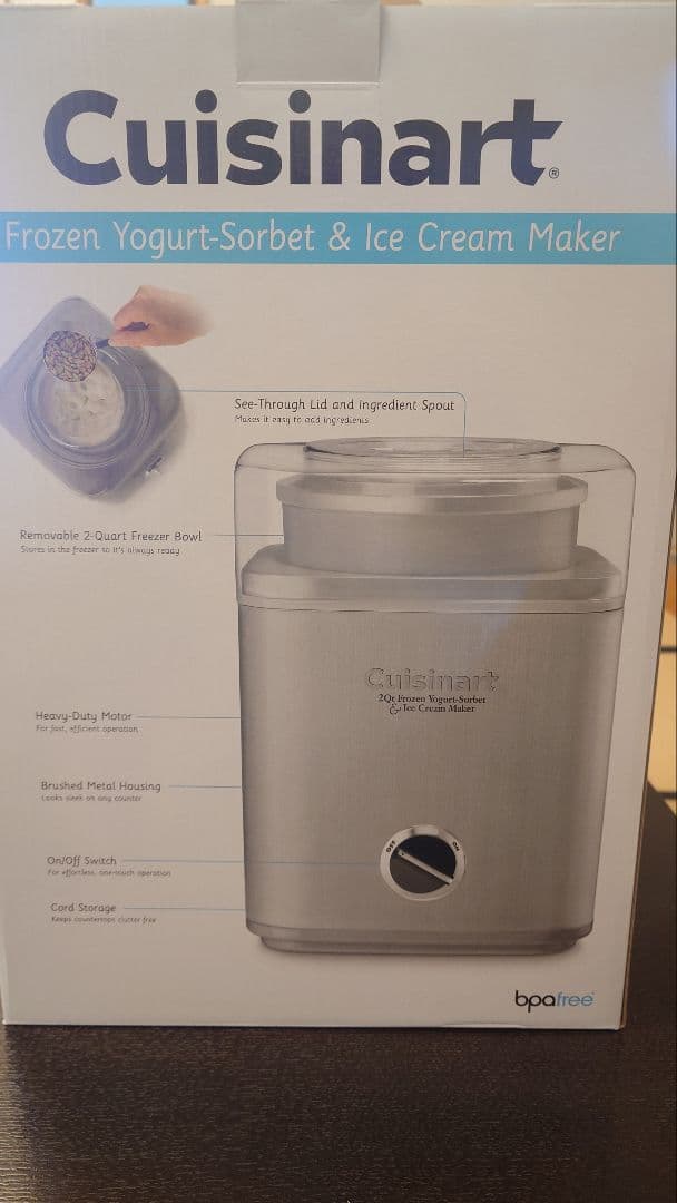 【新品未使用・送料込】Cuisinart ICE-30BCP1 フリーザーボウル