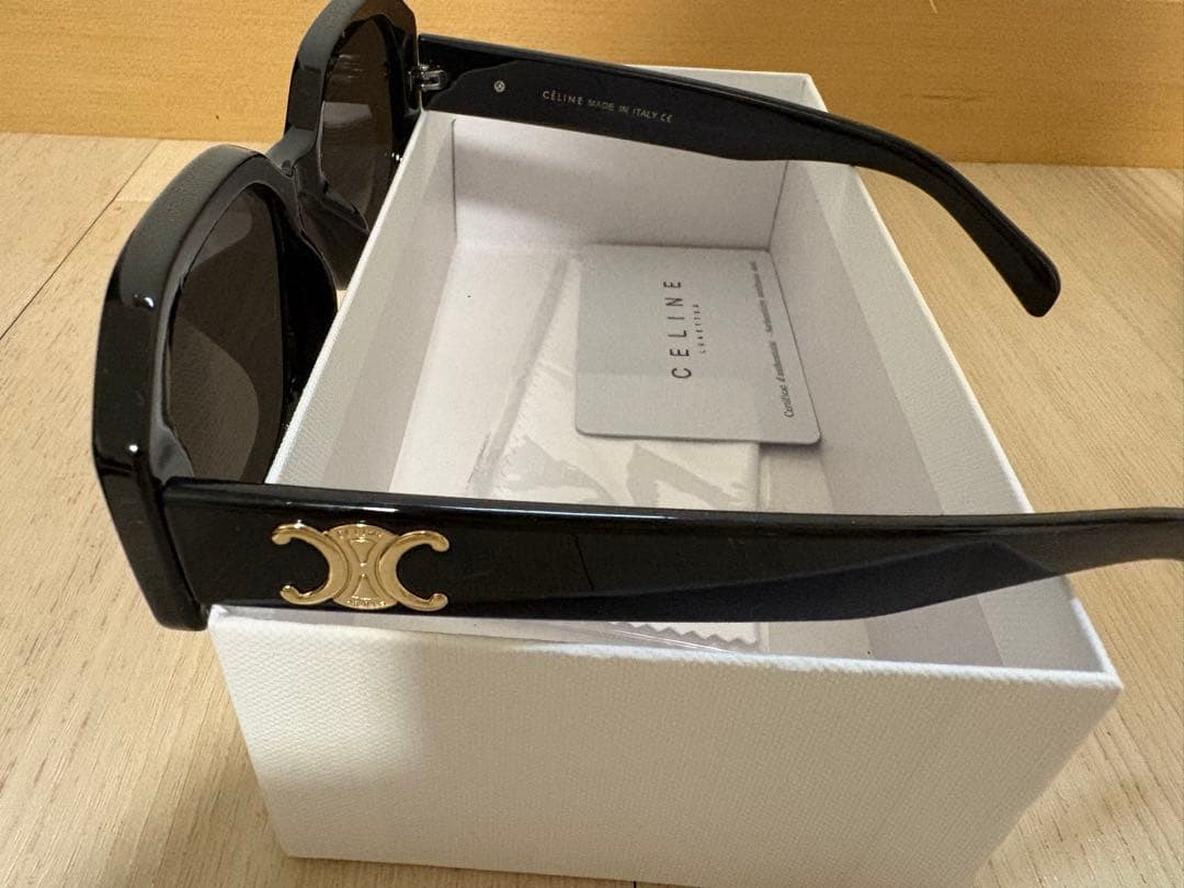 CELINE ブラック オクタゴナル サングラス