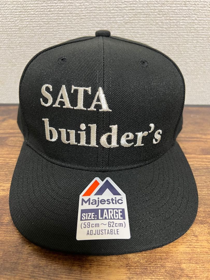 SATA builder's × HONDA Majestic Cap BLK