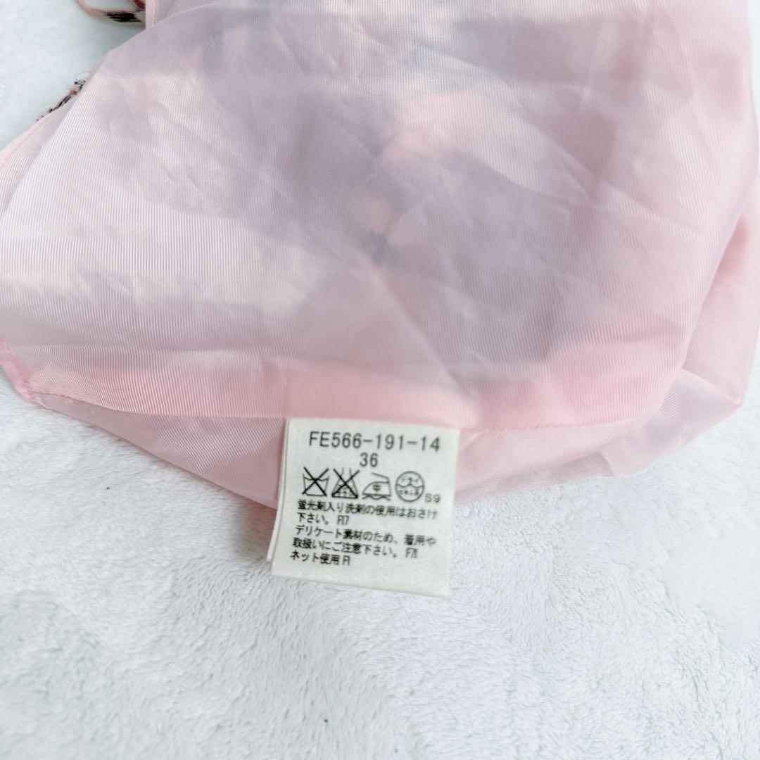 BURBERRY バーバリー チェック　キャミソール　ピンク　シャーリング　36