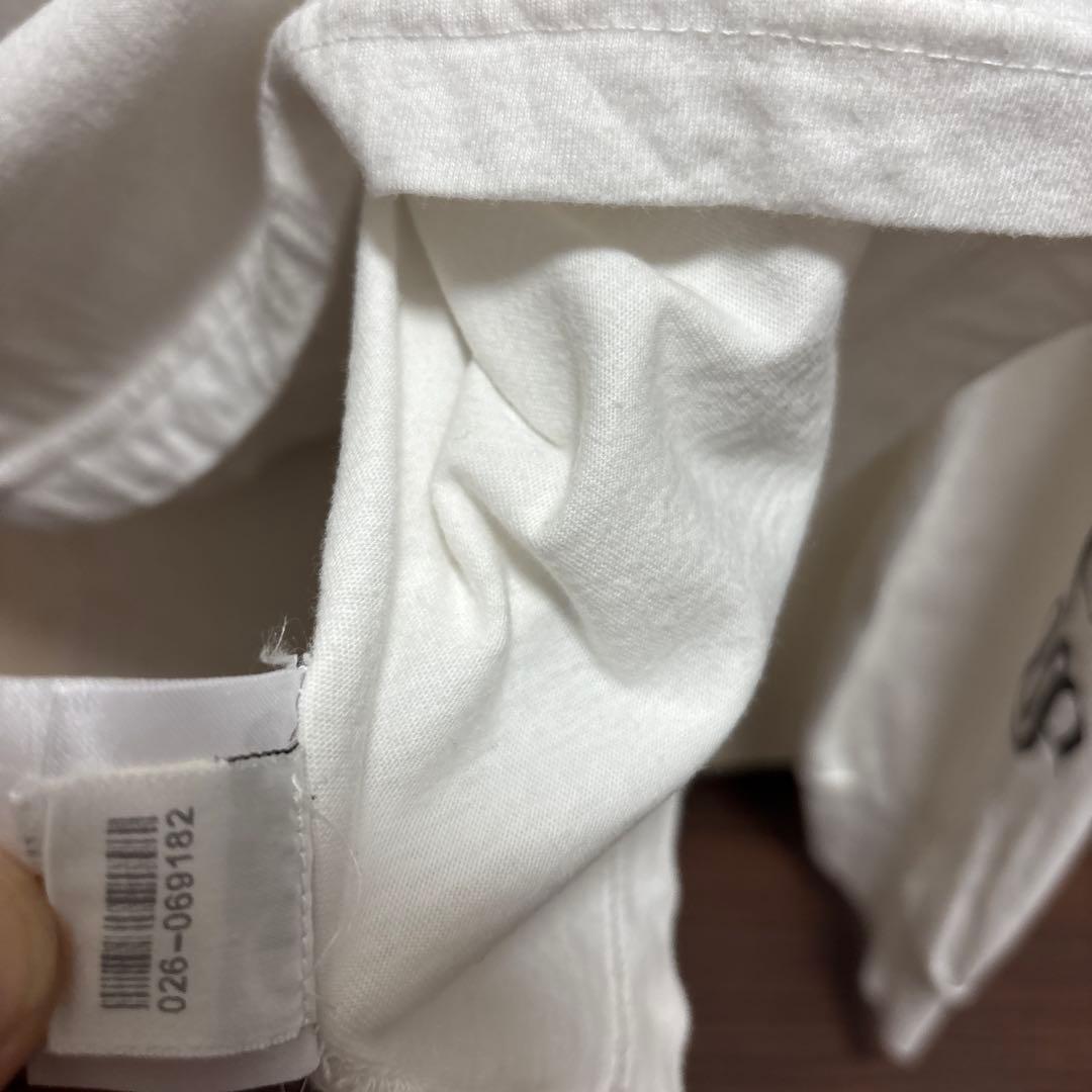 クロムハーツ バック スクロールラベルロゴ 長袖 Tシャツ ホワイト サイズL