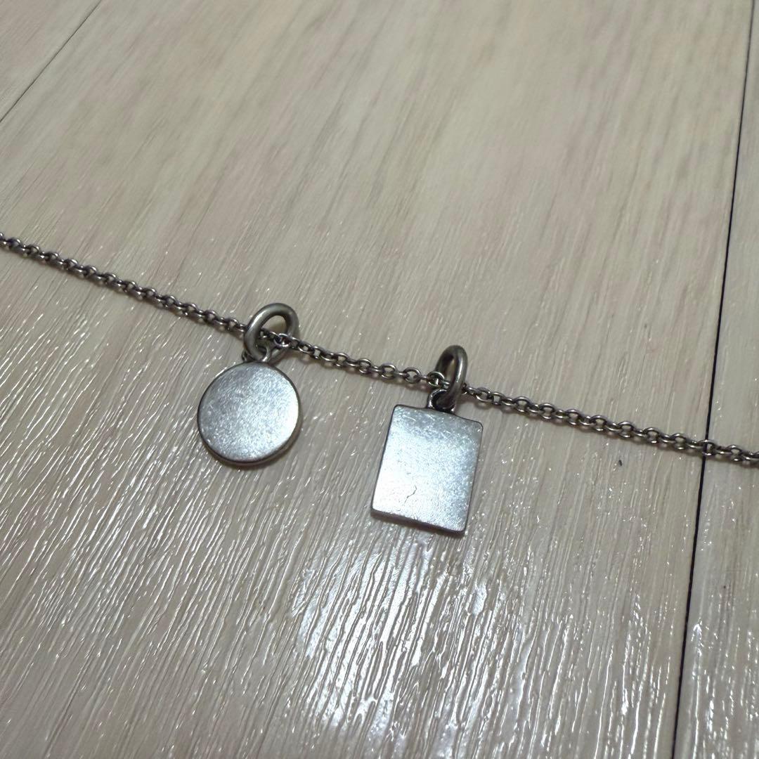 COACH スターリングシルバー 925 ダブルチャーム ネックレス ペンダント