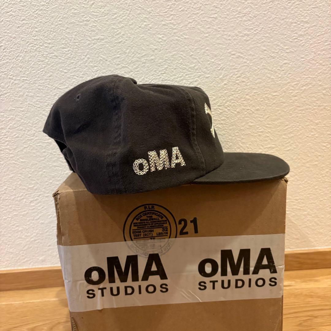 【新品未使用】oMA NY CHAIN STITCH HAT black