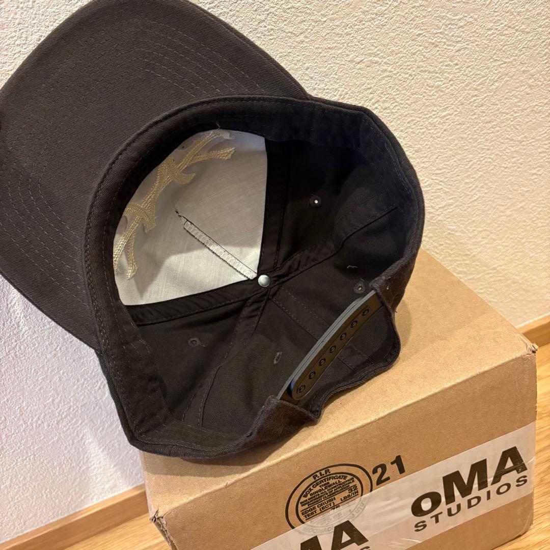 【新品未使用】oMA NY CHAIN STITCH HAT black