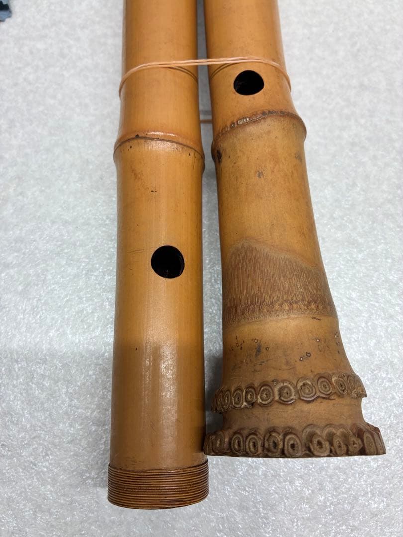 D0103）尺八 本体 竹製 約55cm 管楽器