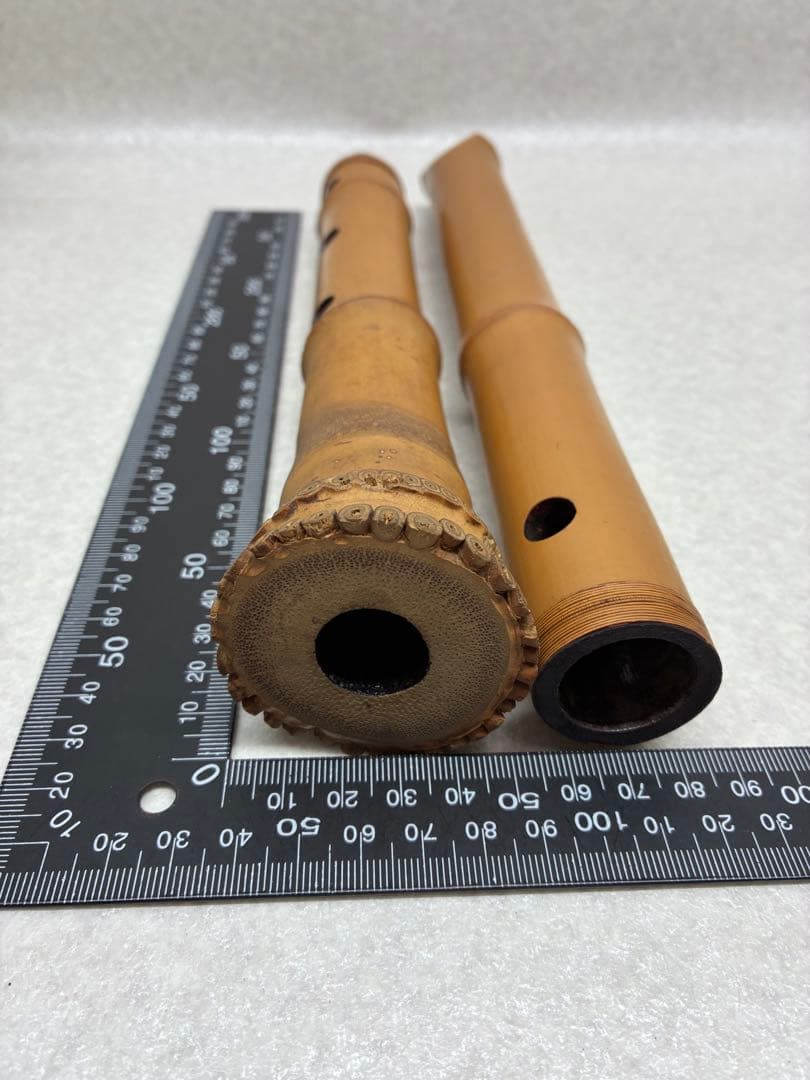 D0103）尺八 本体 竹製 約55cm 管楽器