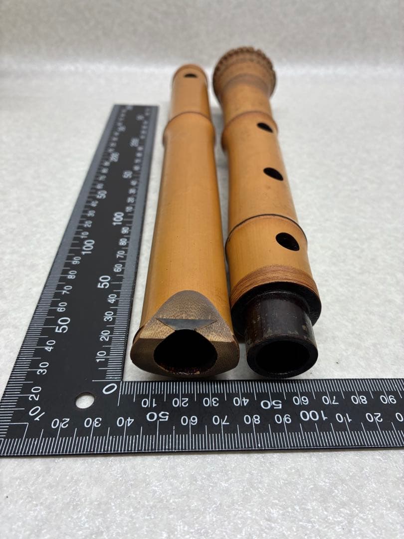 D0103）尺八 本体 竹製 約55cm 管楽器