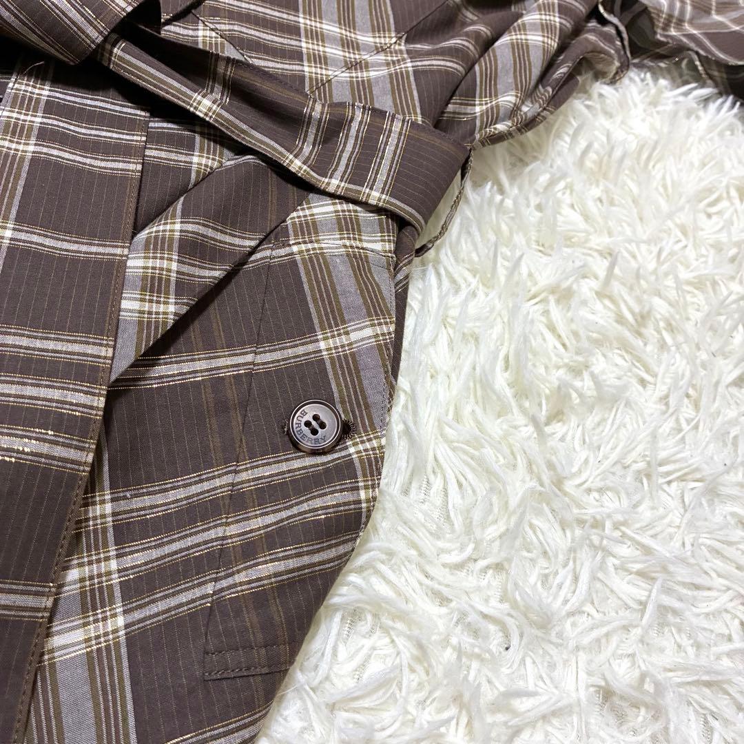 【美品　大きいサイズ】BURBERRY LONDON シャツワンピース　半袖