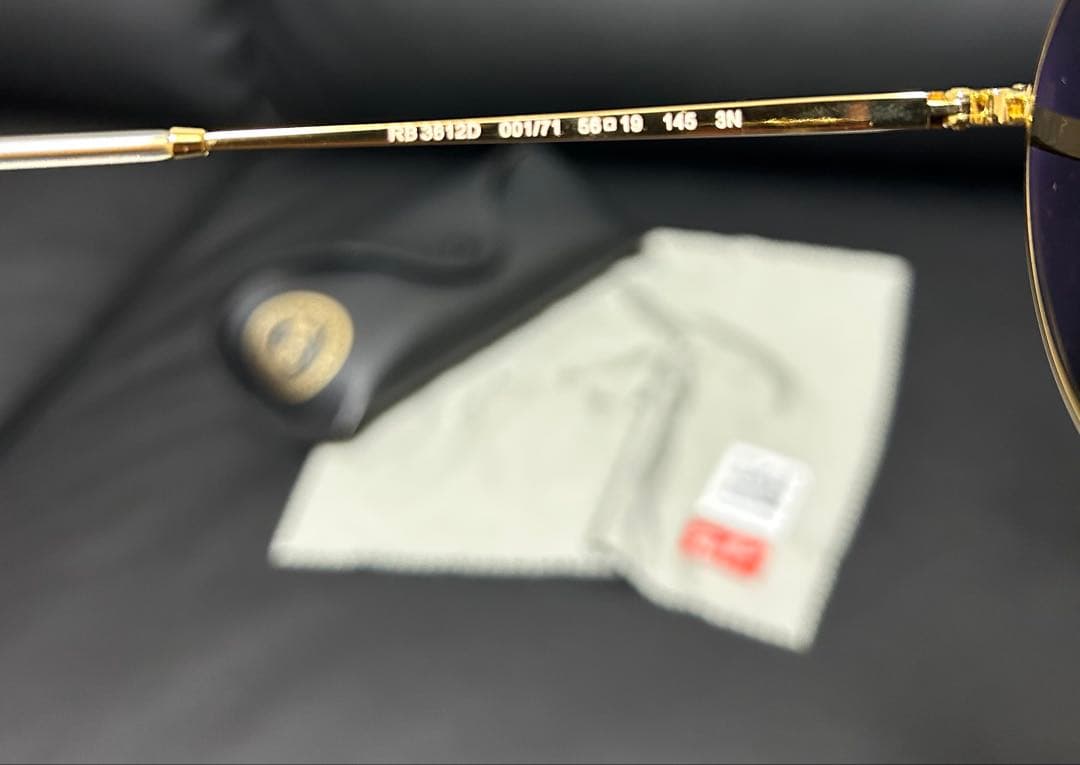 Ray-Ban RB3612D ゴールドサングラス