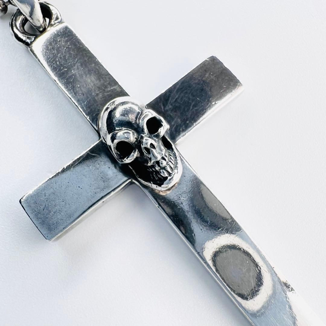 Gaboratory ガボラトリー クロス スカル ネックレス 刻印有り.