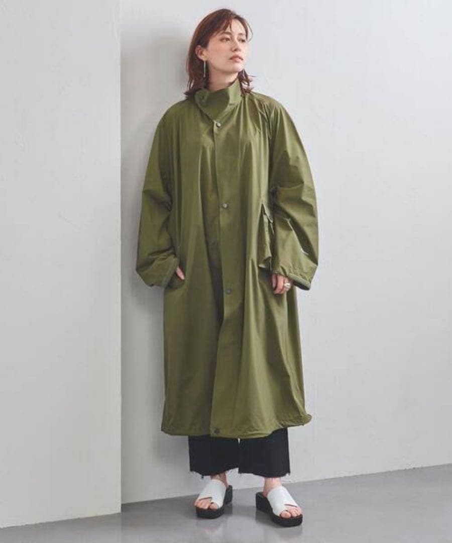 HYKE PERTEX MILITARY COAT ナイロンコート
