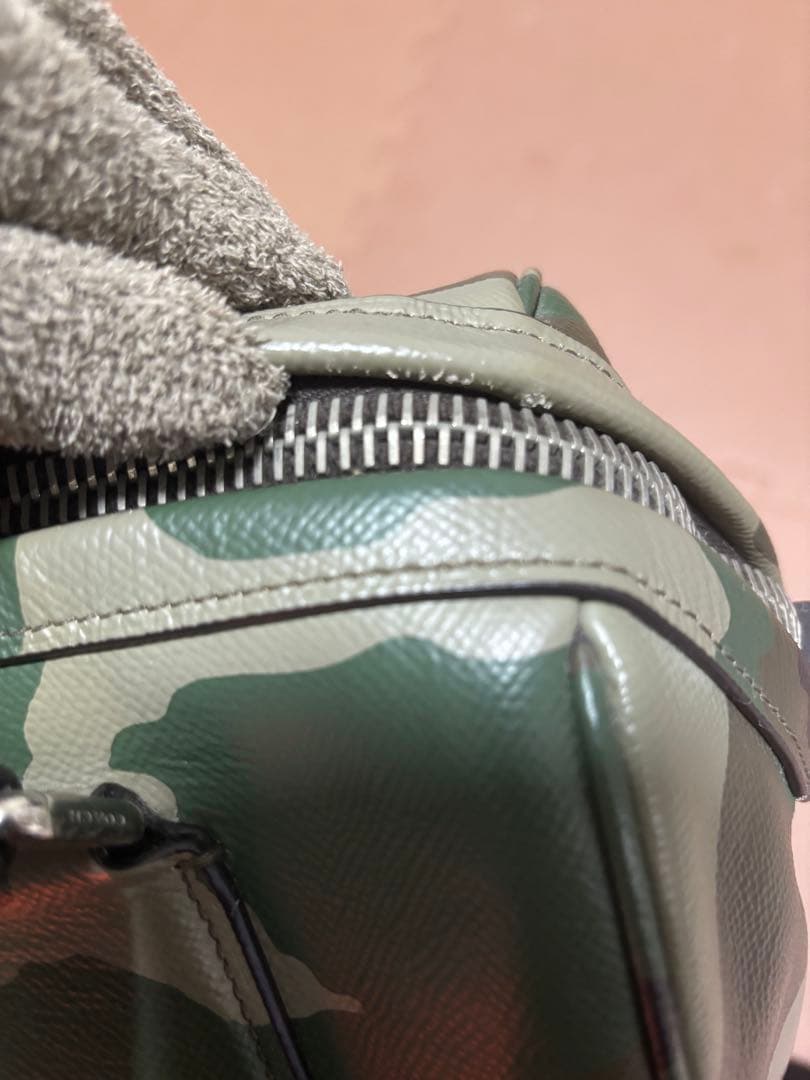 COACHコーチ サリーサッチェル カモフラージュ 2WAYバッグ 迷彩 レザー