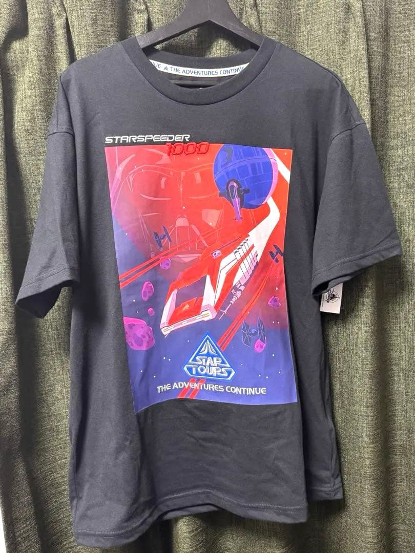 【新品・未使用】海外ディズニー　スターツアーズ　Tシャツ　M（L〜XL同等）