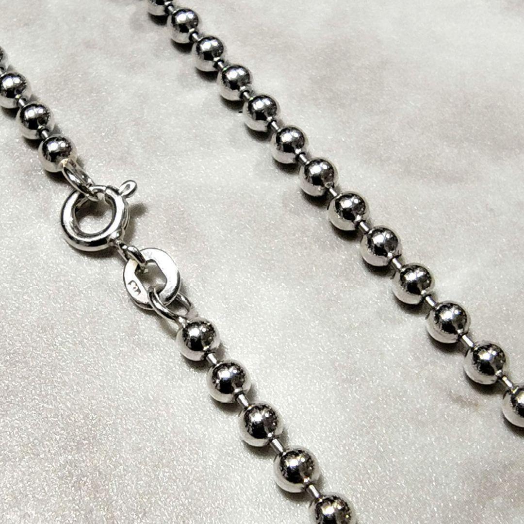 即日発送★本物silver925★3mm★ボールチェーン 60cm