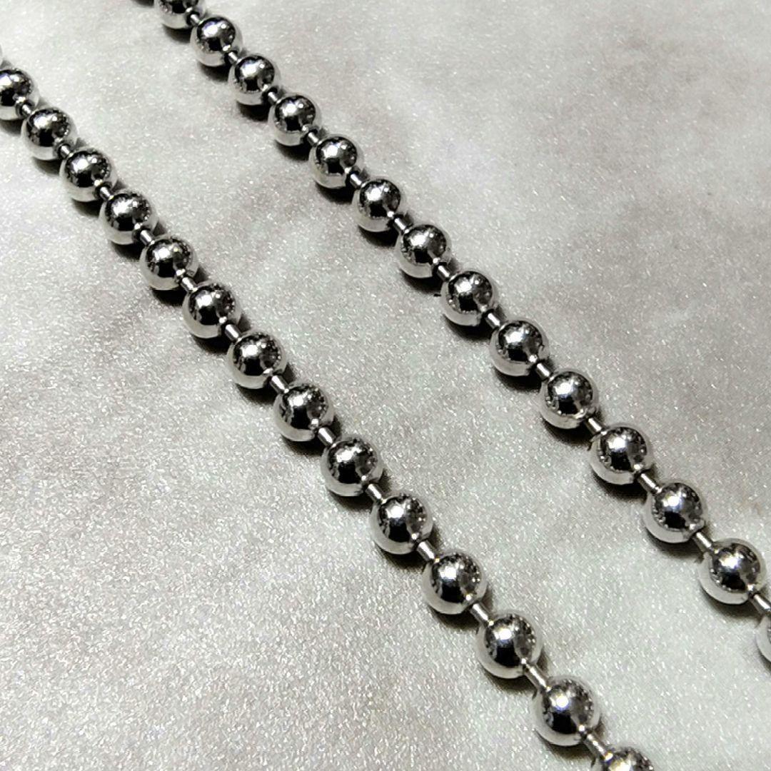 即日発送★本物silver925★3mm★ボールチェーン 60cm