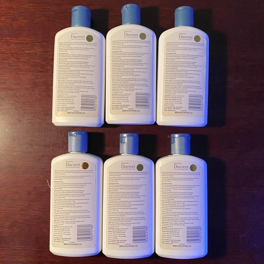 Restoria Discreet 250ml ６本セット 白髪染め