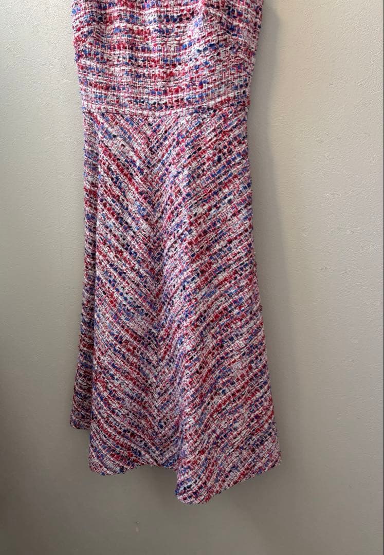 ANAYI 24SS レッドツイードバイヤスワンピース 34