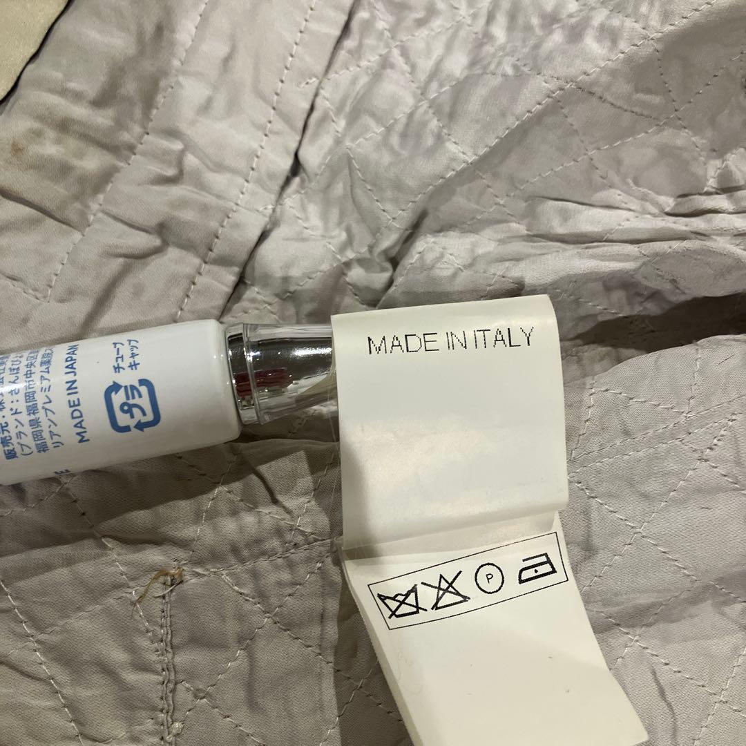 ERMANNO SCERVINO 薄めベージュテーラードジャケット しわ加工