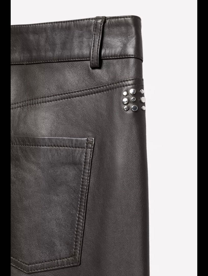 ZARA × Ludovic de Saint Sernin レザースリムパンツ