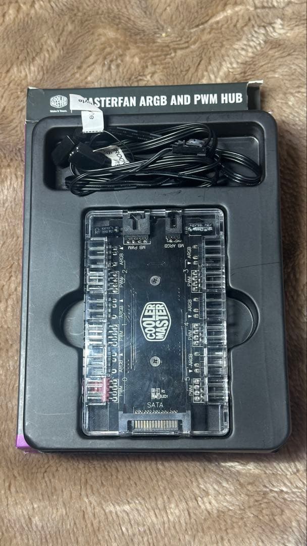 Cooler Master MF120 Halo ＆ ARGB/PWM ハブ