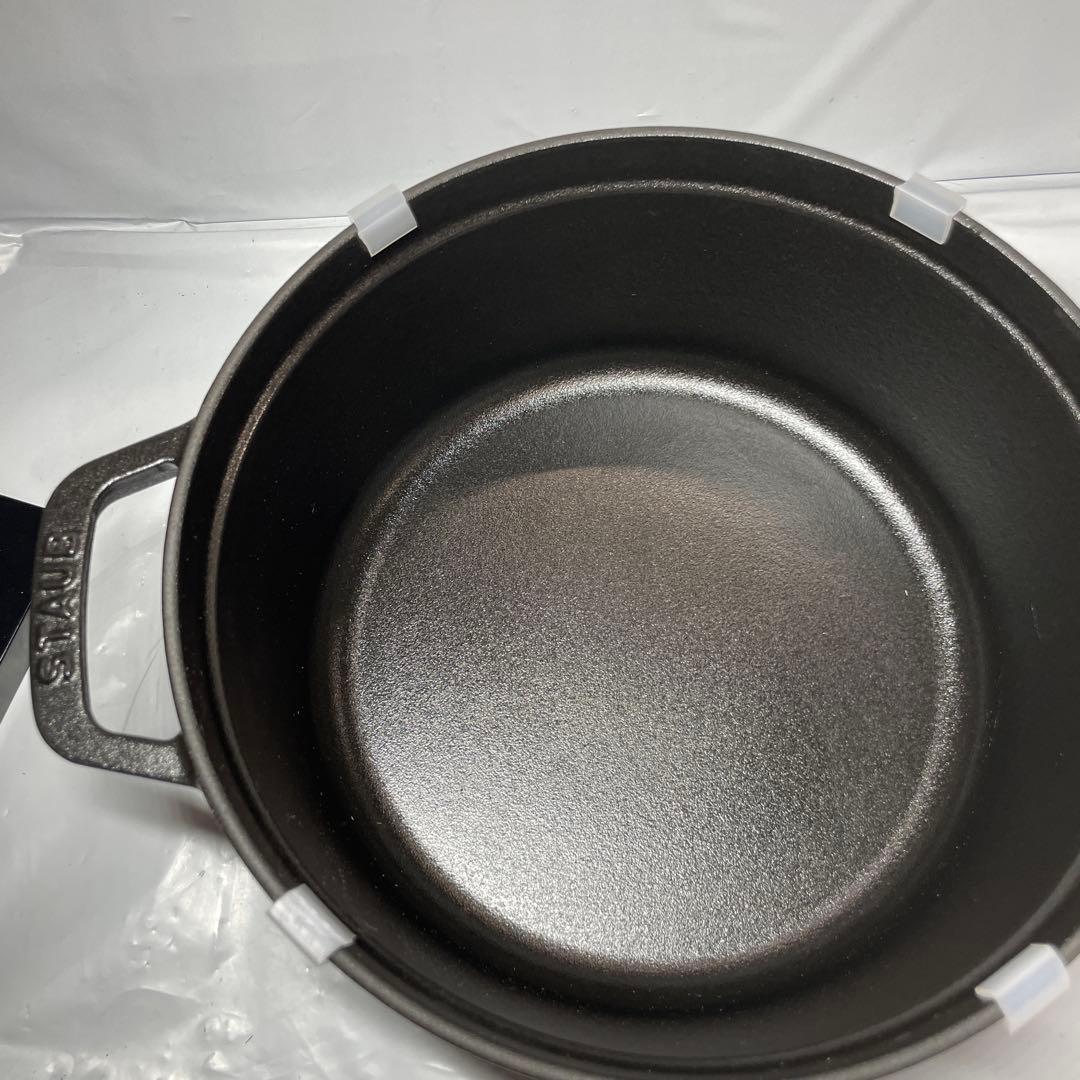 Staub ピコ・ココット ラウンド 24cm ブラック 40500-241
