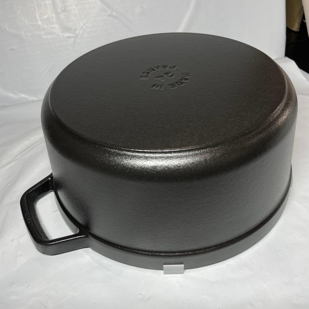 Staub ピコ・ココット ラウンド 24cm ブラック 40500-241