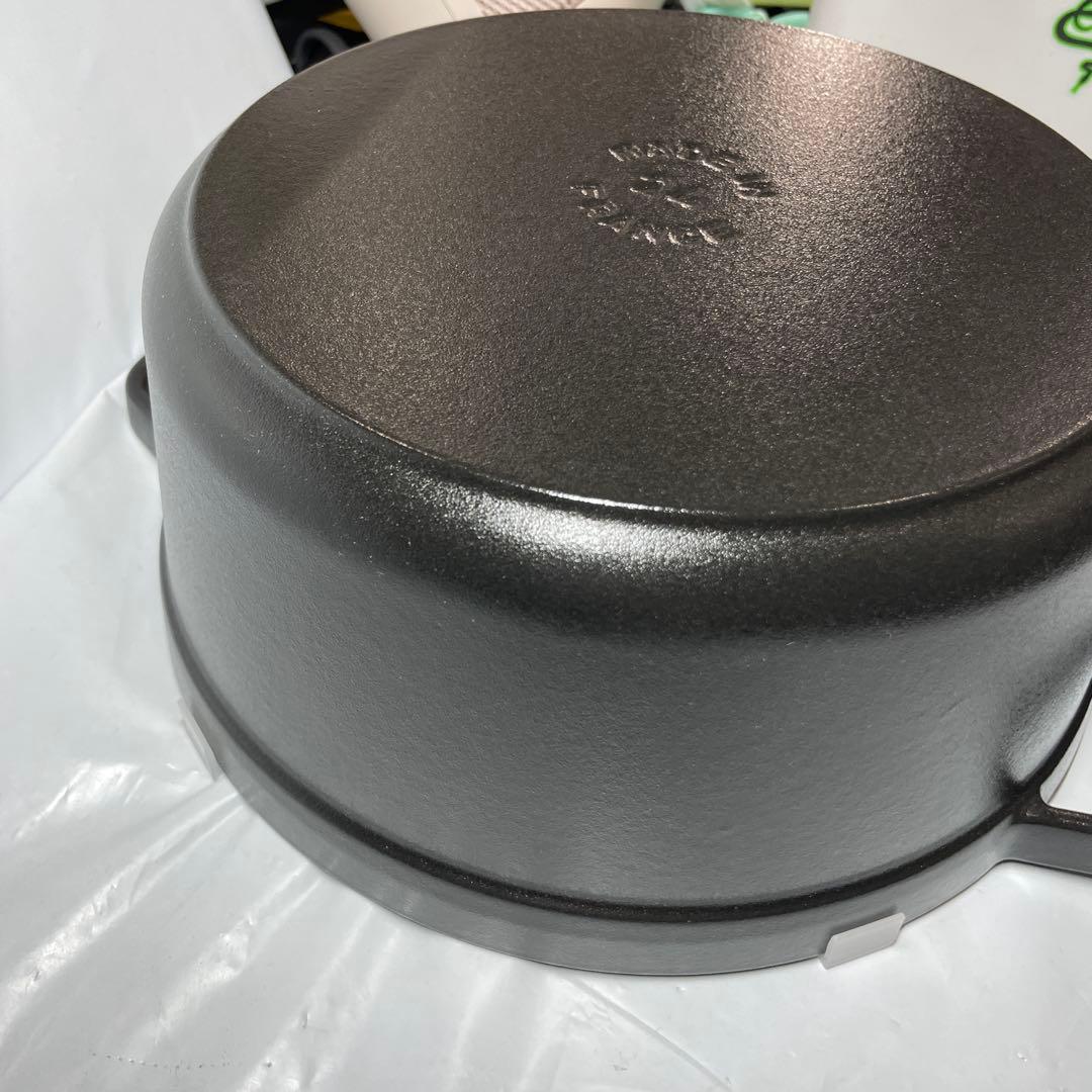 Staub ピコ・ココット ラウンド 24cm ブラック 40500-241
