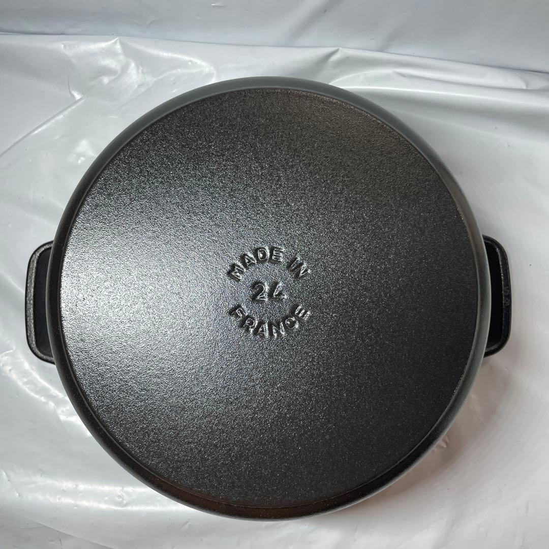 Staub ピコ・ココット ラウンド 24cm ブラック 40500-241