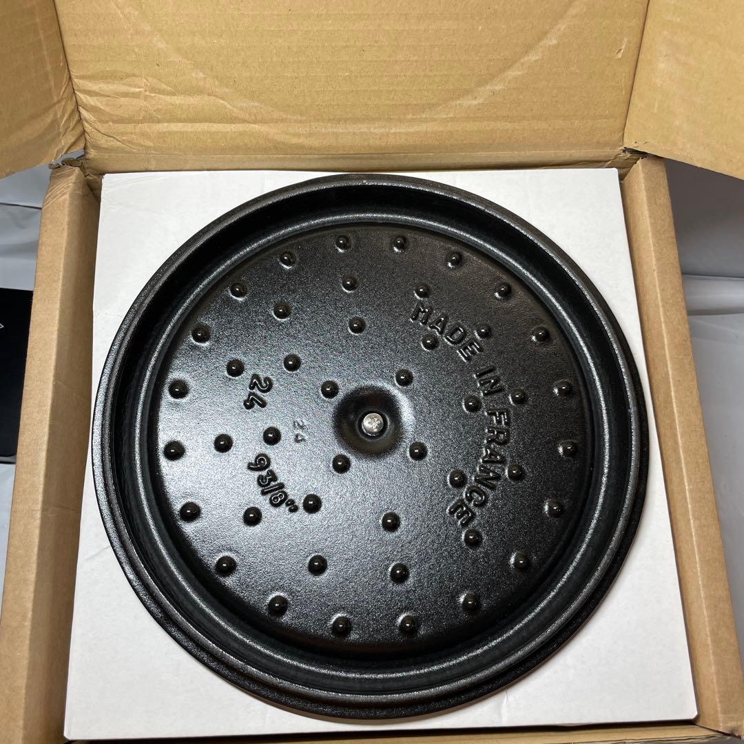 Staub ピコ・ココット ラウンド 24cm ブラック 40500-241
