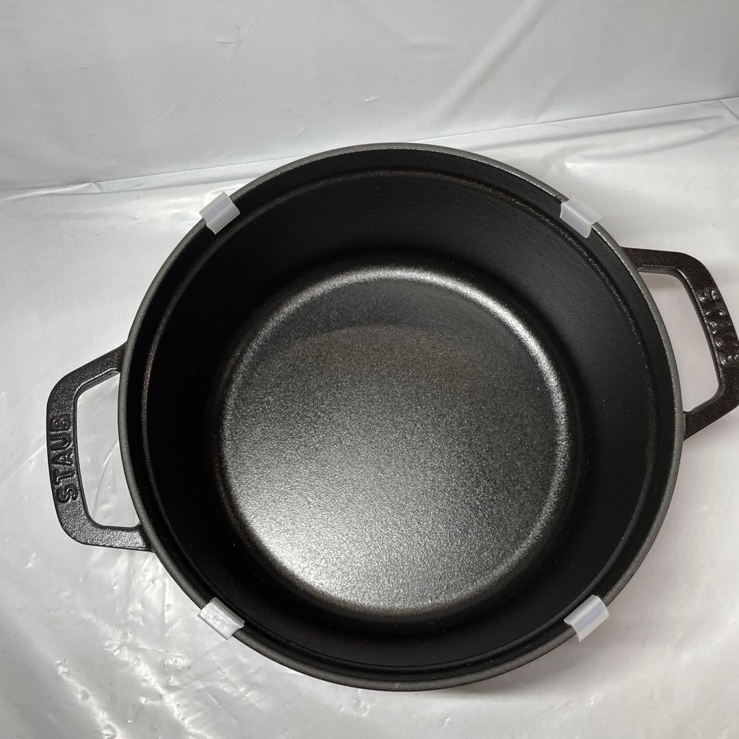 Staub ピコ・ココット ラウンド 24cm ブラック 40500-241