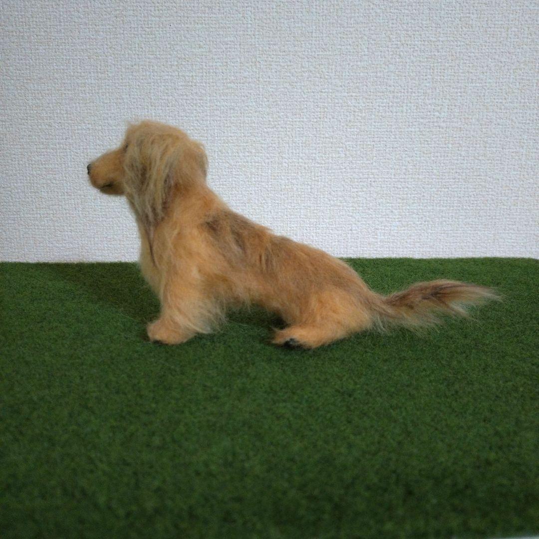 non　羊毛フェルト　犬　ミニチュアダックスフンド【２匹】ハンドメイド