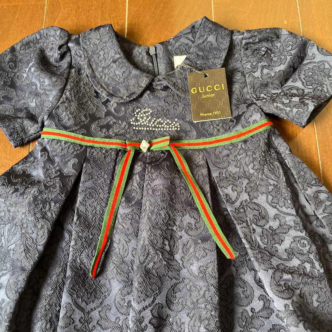 GUCCI Junior ワンピース 95cm ダークブルー