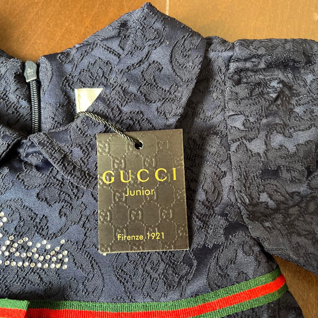 GUCCI Junior ワンピース 95cm ダークブルー