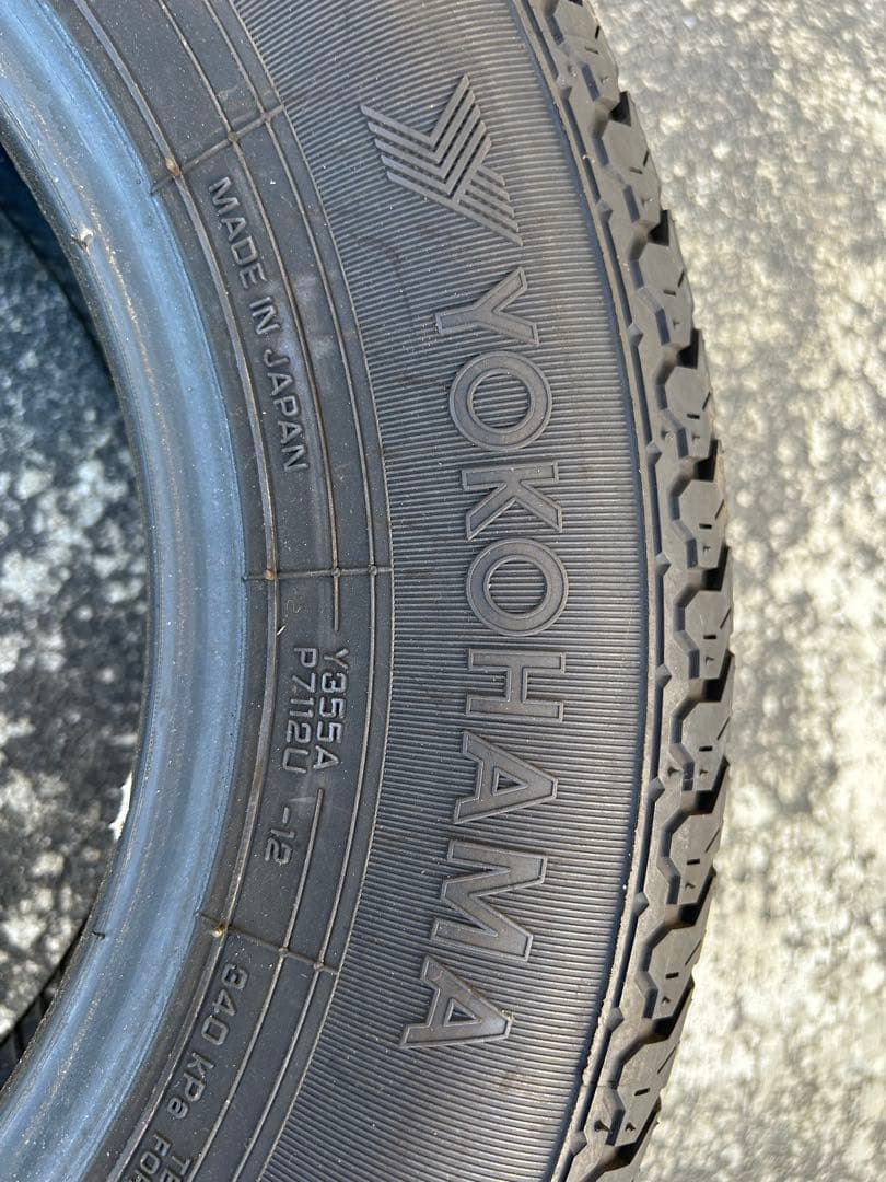【未使用】YOKOHAMA 145/80R12 80/78N LT 2本セット