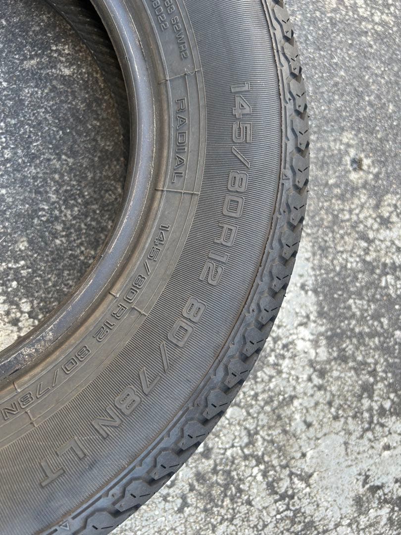 【未使用】YOKOHAMA 145/80R12 80/78N LT 2本セット