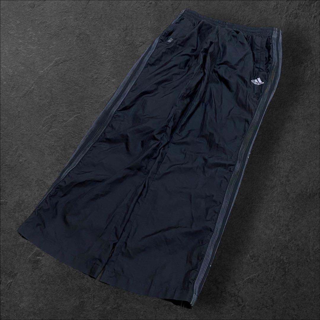 パンツ 00s archive adidas wide nylon pants y2k