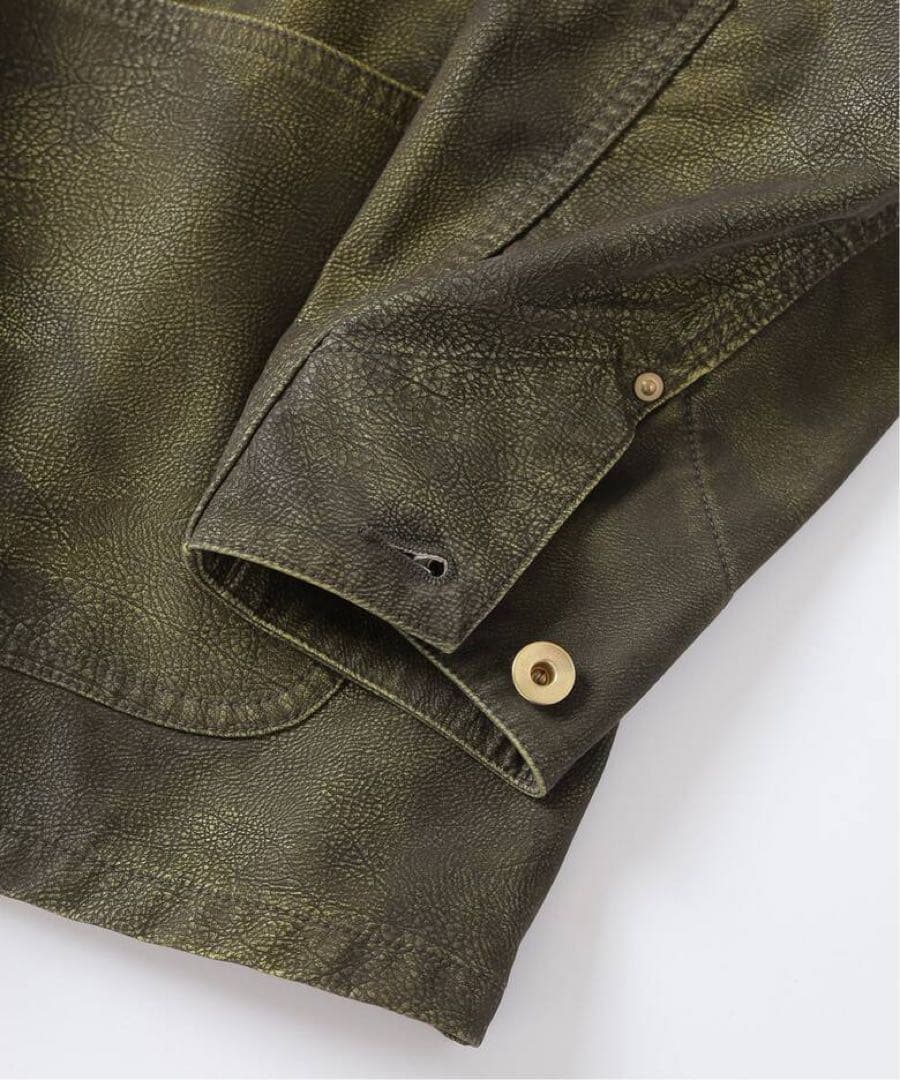 【完売品】J.S.stead / フロックレザー カバーオール Mサイズ