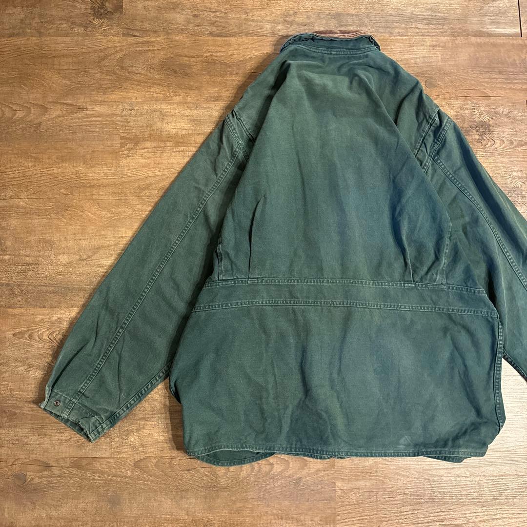 90s USA製　ウールリッチ　ハンティングジャケット　裏地　グリーン　古着