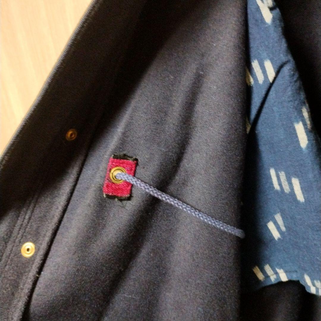 class ネイビー フード付き モッズコート