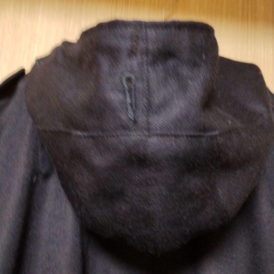 class ネイビー フード付き モッズコート
