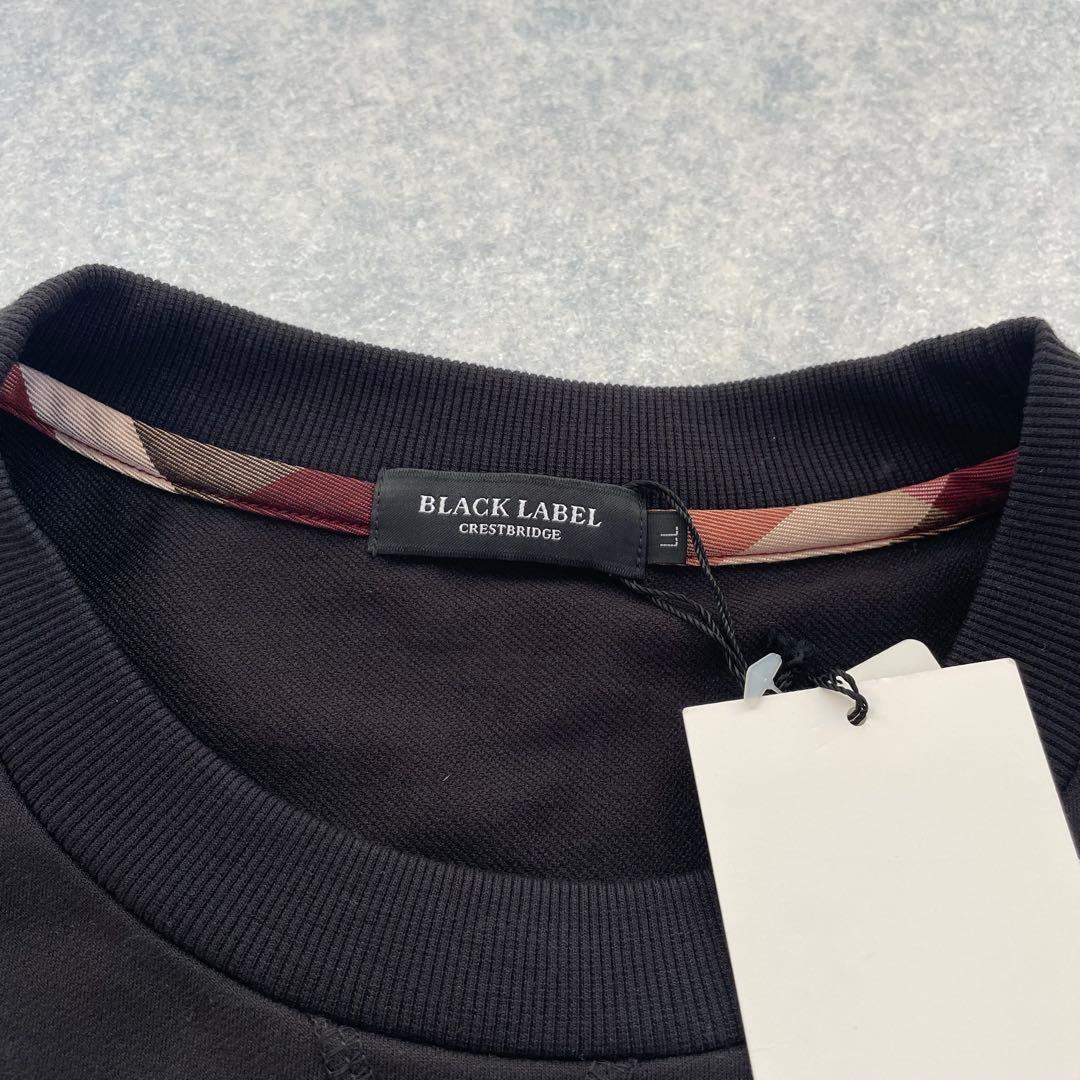 新品未使用 ブラックレーベルクレストブリッジ 半袖 ロゴ入りTシャツ 黒 XL