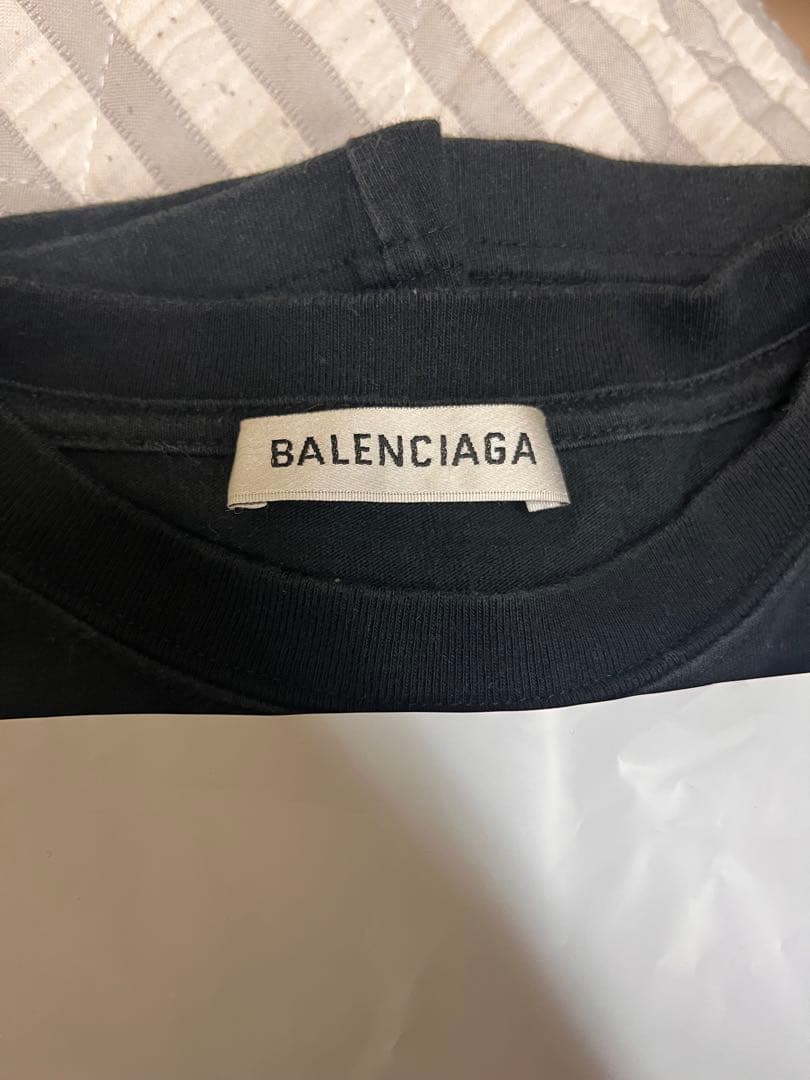 BALENCIAGA ロゴ ブラック Tシャツ