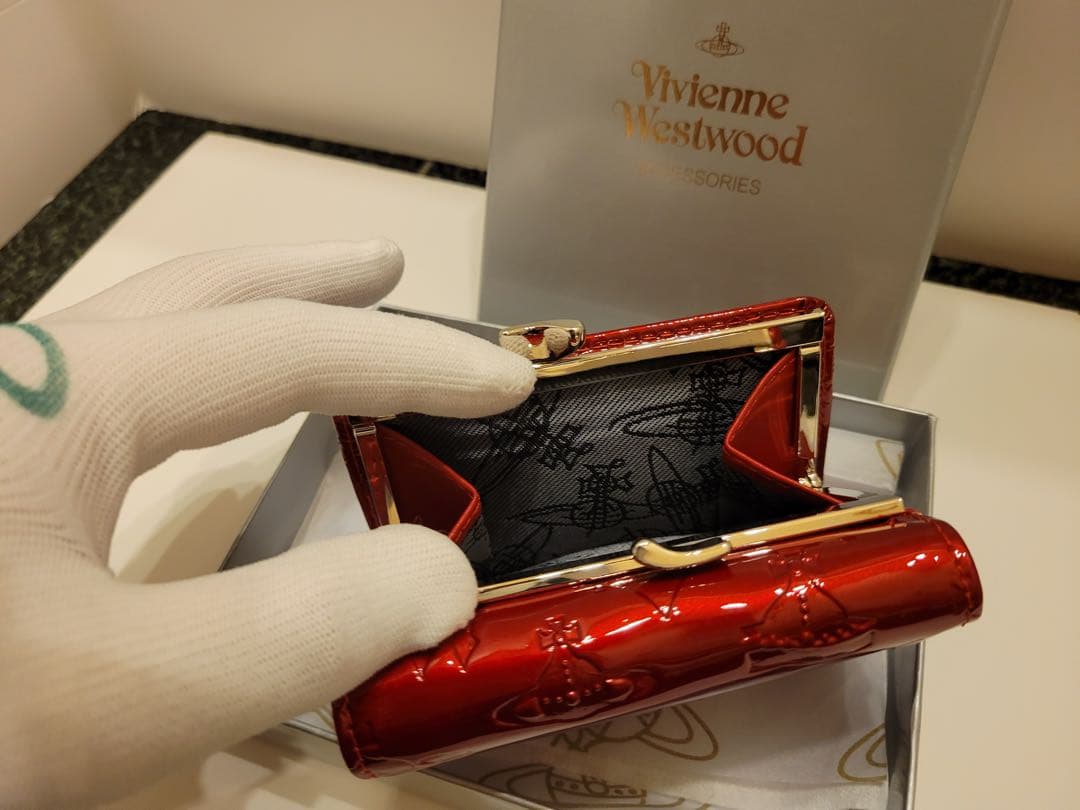 Vivienne Westwood BURGUNDY 三つ折り財布